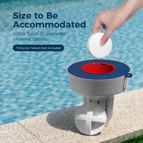 POOL FELLOWS adjustable-release with three settings for controlled dosing