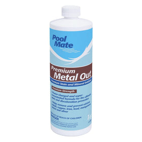 Pool Mate 1Quart bottle being poured to illustrate easy application