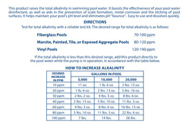 Pool Mate product in use in a pool with clear water showing balanced chemistry.