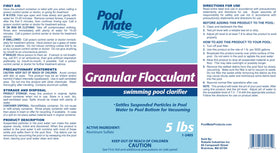 Pool Mate backwashed filter ready after treatment for continued circulation