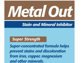 Pool Mate Metal Out illustration of reduced mineral build-up.