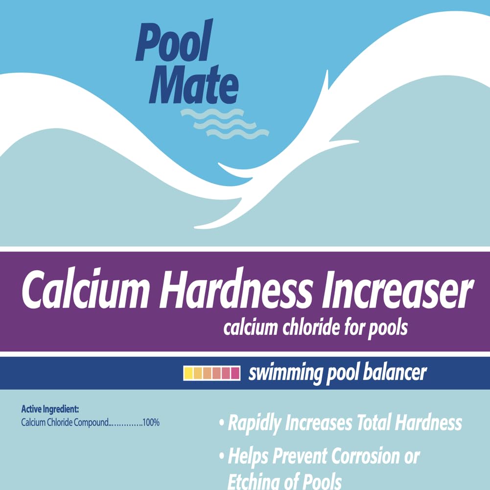 Pool Mate hardness increase helps protect pool surfaces from etching.