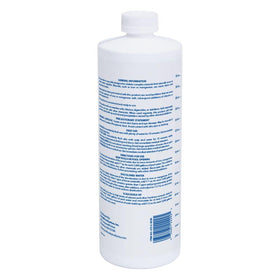 Pool Mate premium stain mineral inhibitor label closeup with product details