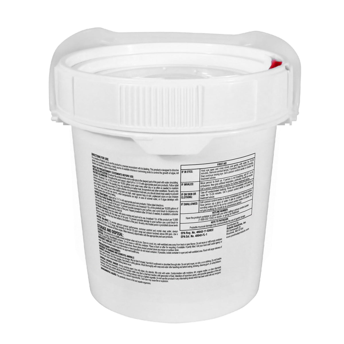 Pool Mate stabilized granules close-up show fast-dissolving formula for chlorine pools