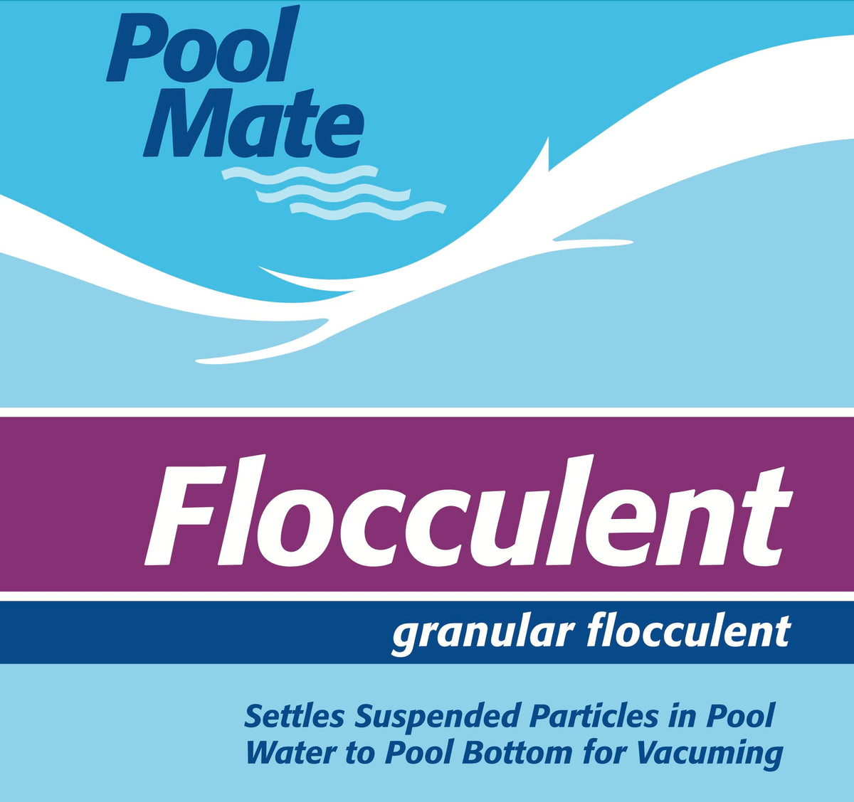 Pool Mate vacuuming settled debris from pool bottom