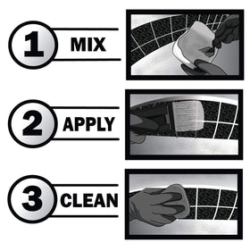 Pool Patch Gray easy-to-use mix supports DIY pool tile maintenance.