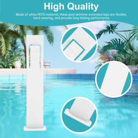 Pool cleaning is smoother with extended legs