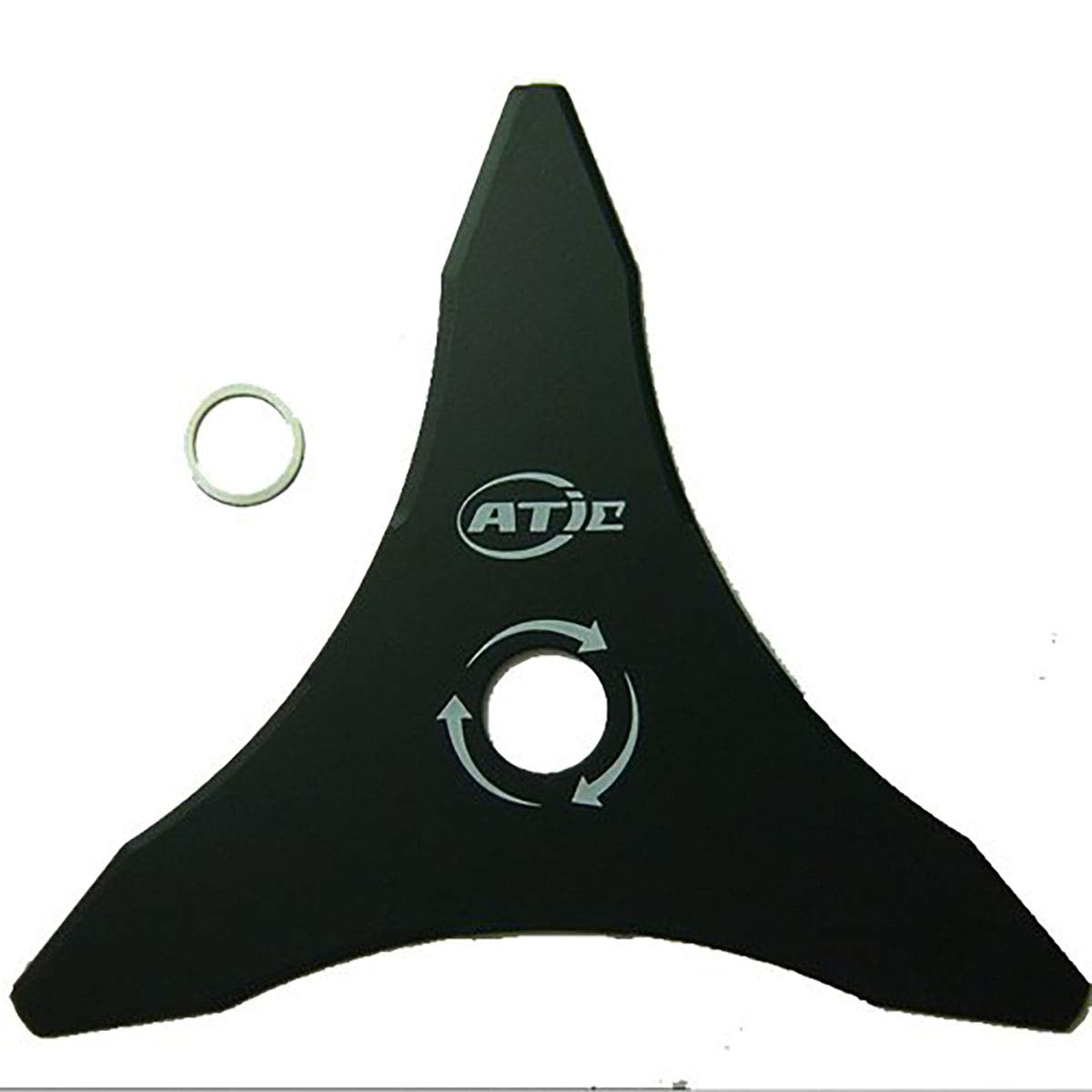 Pool Supply Town 12in 3-teeth brush cutter blade angled for precise cutting through tough brush