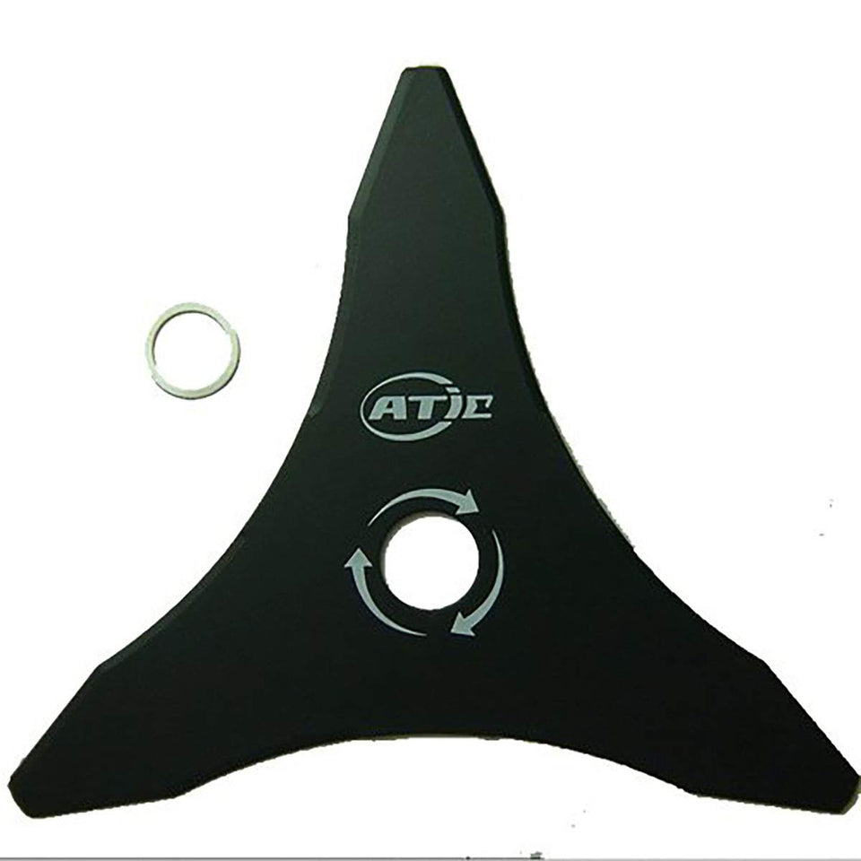Pool Supply Town 12in 3-teeth brush cutter blade angled for precise cutting through tough brush