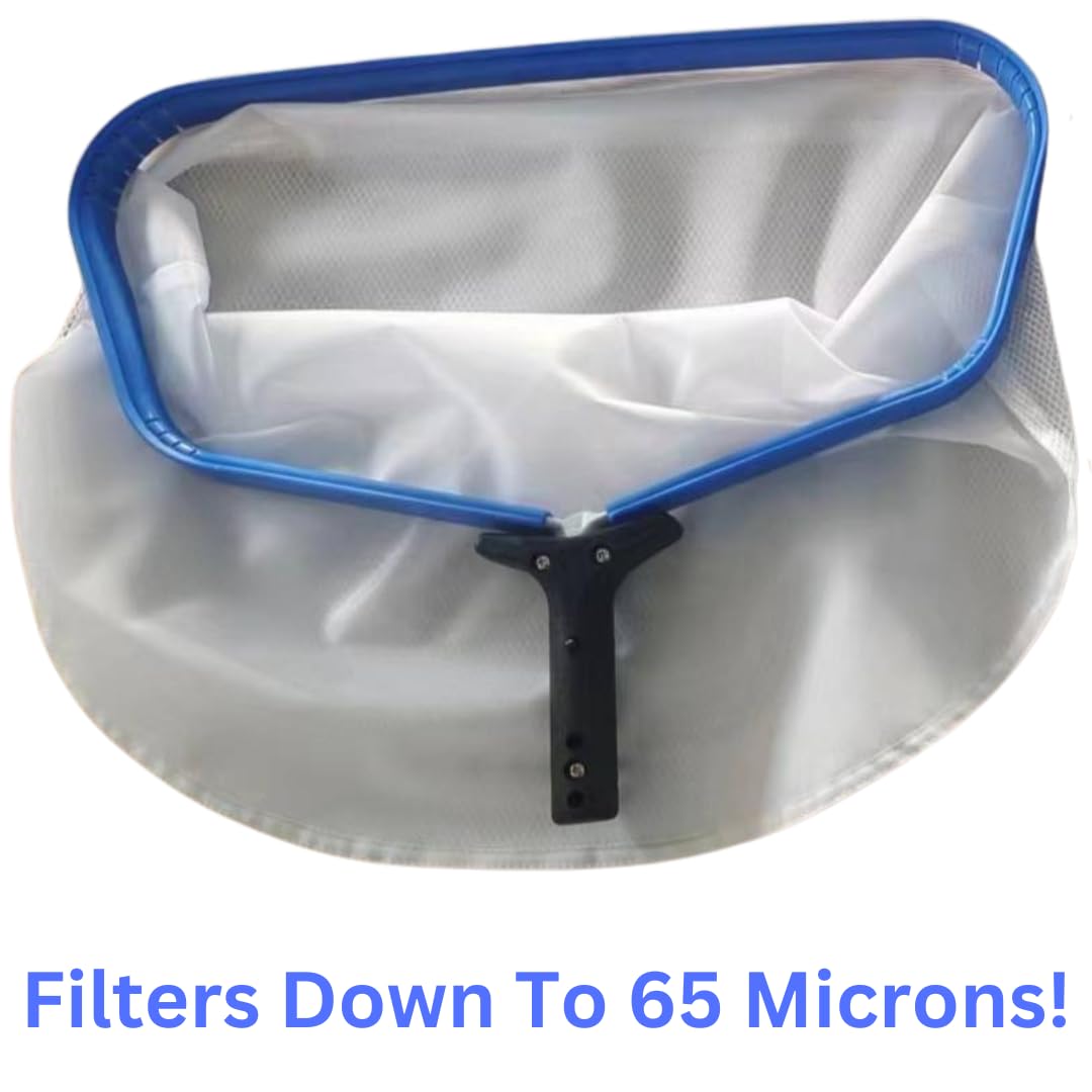 Pool Zing Professional 19-inch wide coverage skimmer covers large areas quickly for efficient cleaning.