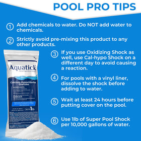 PoolAcc bacteria and algae control close-up for clean water.