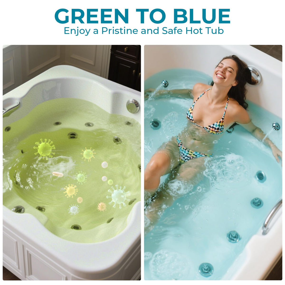 POOLACC bromine tablets suitable for indoor pools with steady sanitization