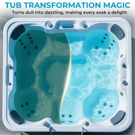 POOLACC equipment-friendly spa shock is safe for surfaces, seals, and plumbing.