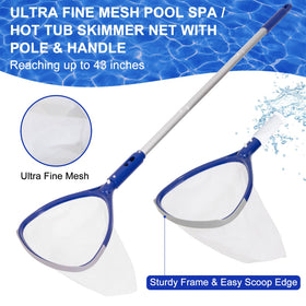 Poolaza 33-inch aluminum pole extends reach for hard-to-access areas