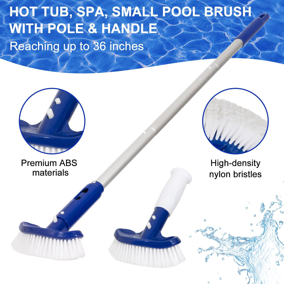 Poolaza ergonomic handle provides comfortable grip during cleaning tasks