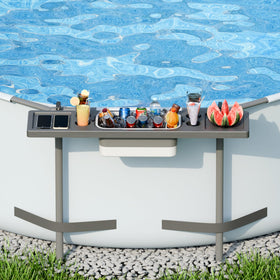 POOLCOMFT above-ground pool bar assembly for quick, stable setup