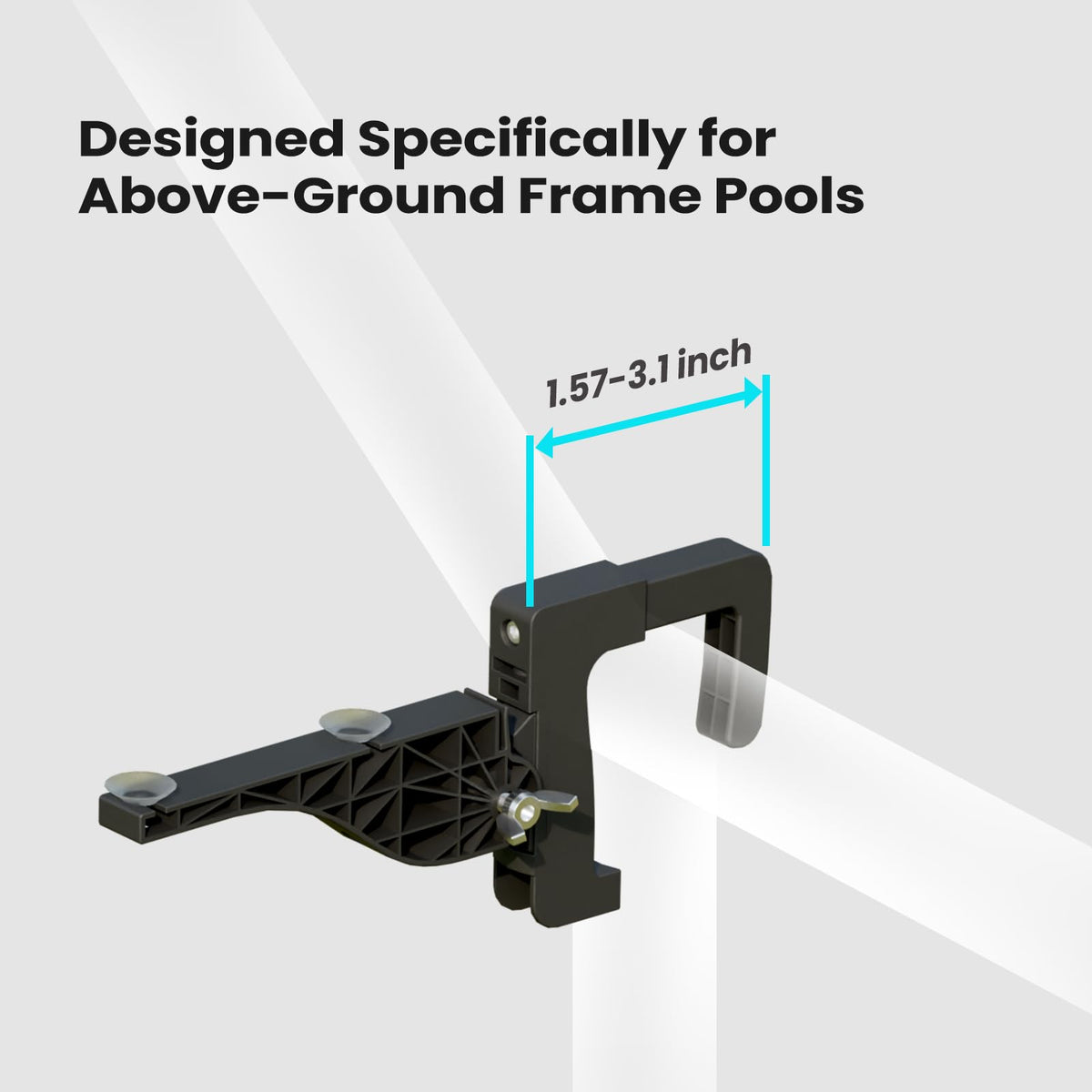 POOLCOMFT foldable design stores away easily when not in use