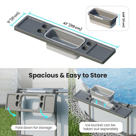 POOLCOMFT four cup holders with drainage for spill-free sipping