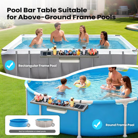 POOLCOMFT ice bucket removable for easy chilling by the pool