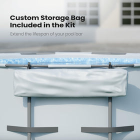 POOLCOMFT UV-resistant storage bag protects components outdoors