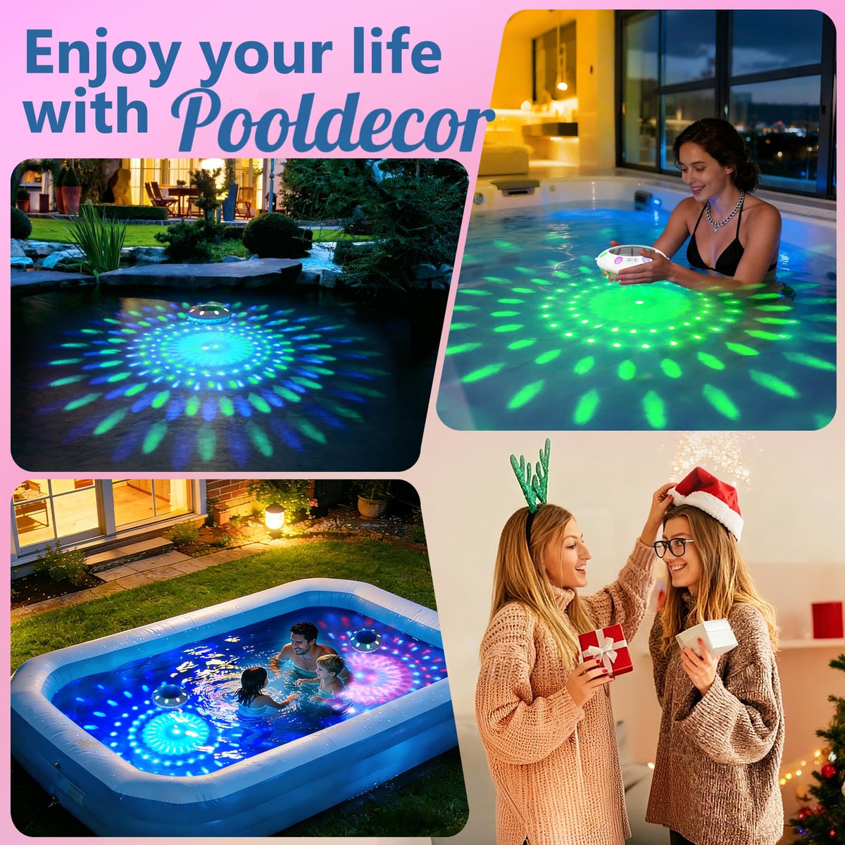 Pooldecor versatile decor light for pool, pond, or garden ambiance