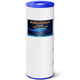 POOLVEFECT pool filter cartridge compatibility guide showing a precise fit.