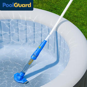 PoolGuard cordless vacuum is compact and lightweight for easy portability and storage.