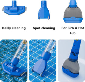 PoolGuard cordless vacuum demonstrates magnetic transmission for energy-efficient cleaning.