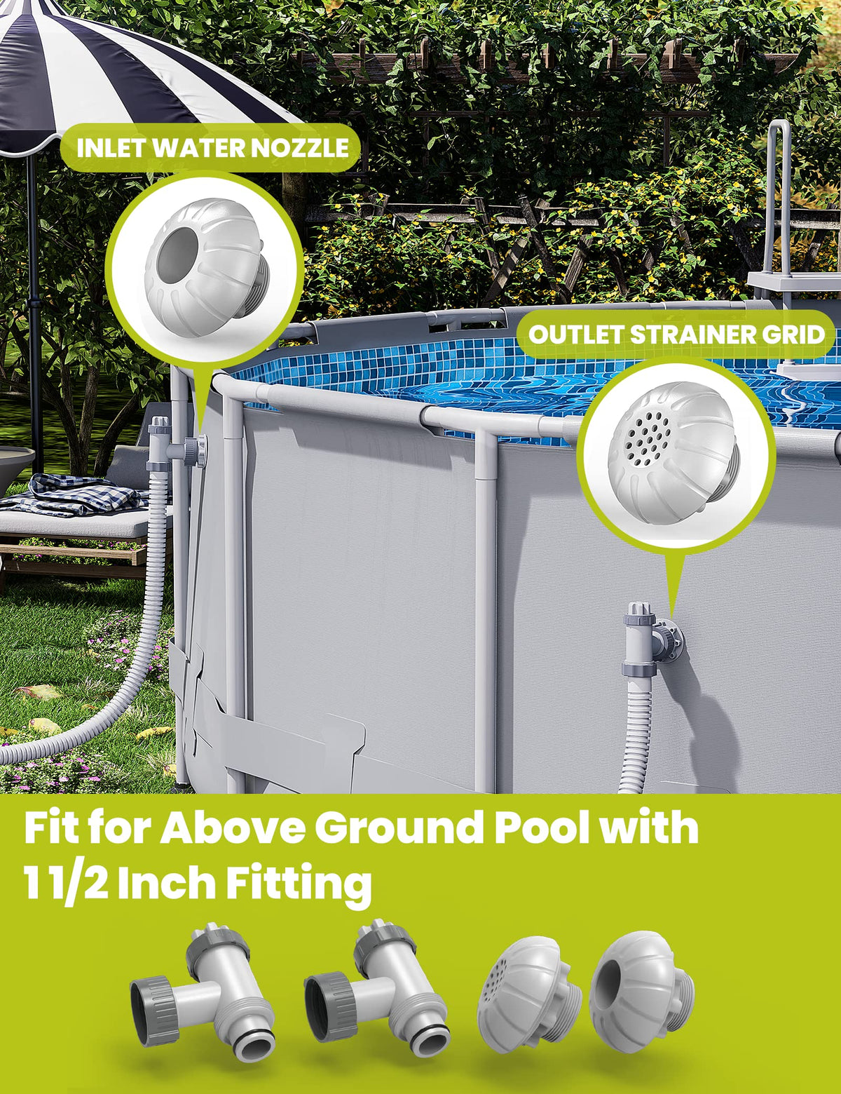 POOLHACKER above-ground pool connectors simplify setup and upkeep.
