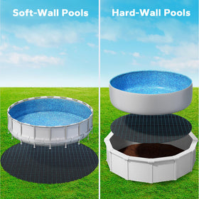 POOLHACKER geotextile fabric closeup emphasizes puncture resistance for long-lasting protection