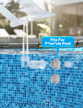 PoolHacker leakproof adapter prevents drips for durable pool fountain operation.