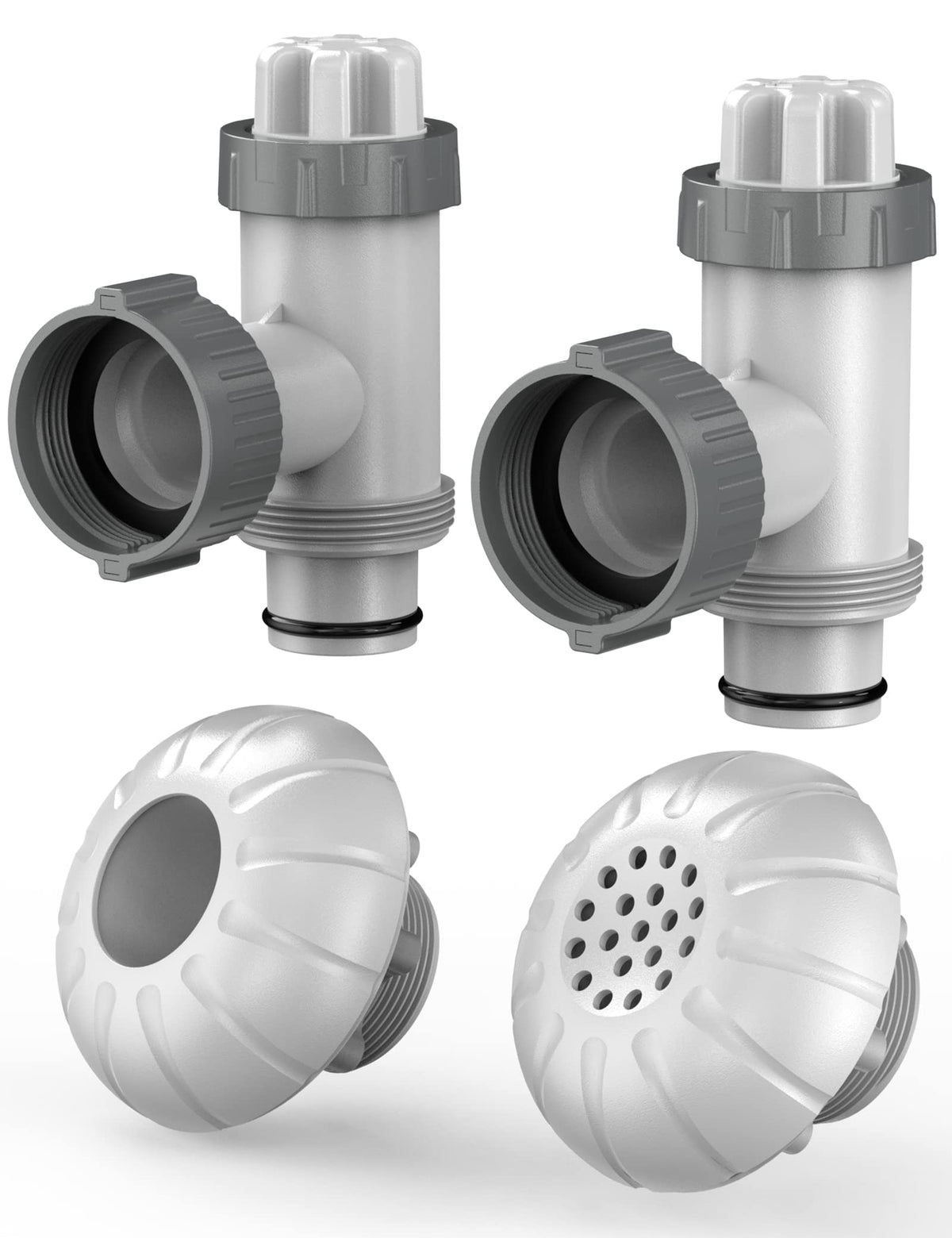 POOLHACKER plunger valve set for above-ground pools improves water flow control.