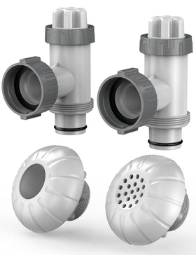 POOLHACKER plunger valve set for above-ground pools improves water flow control.