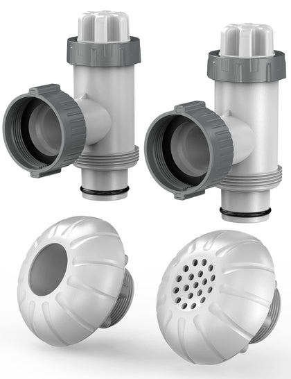 POOLHACKER plunger valve set for above-ground pools improves water flow control.