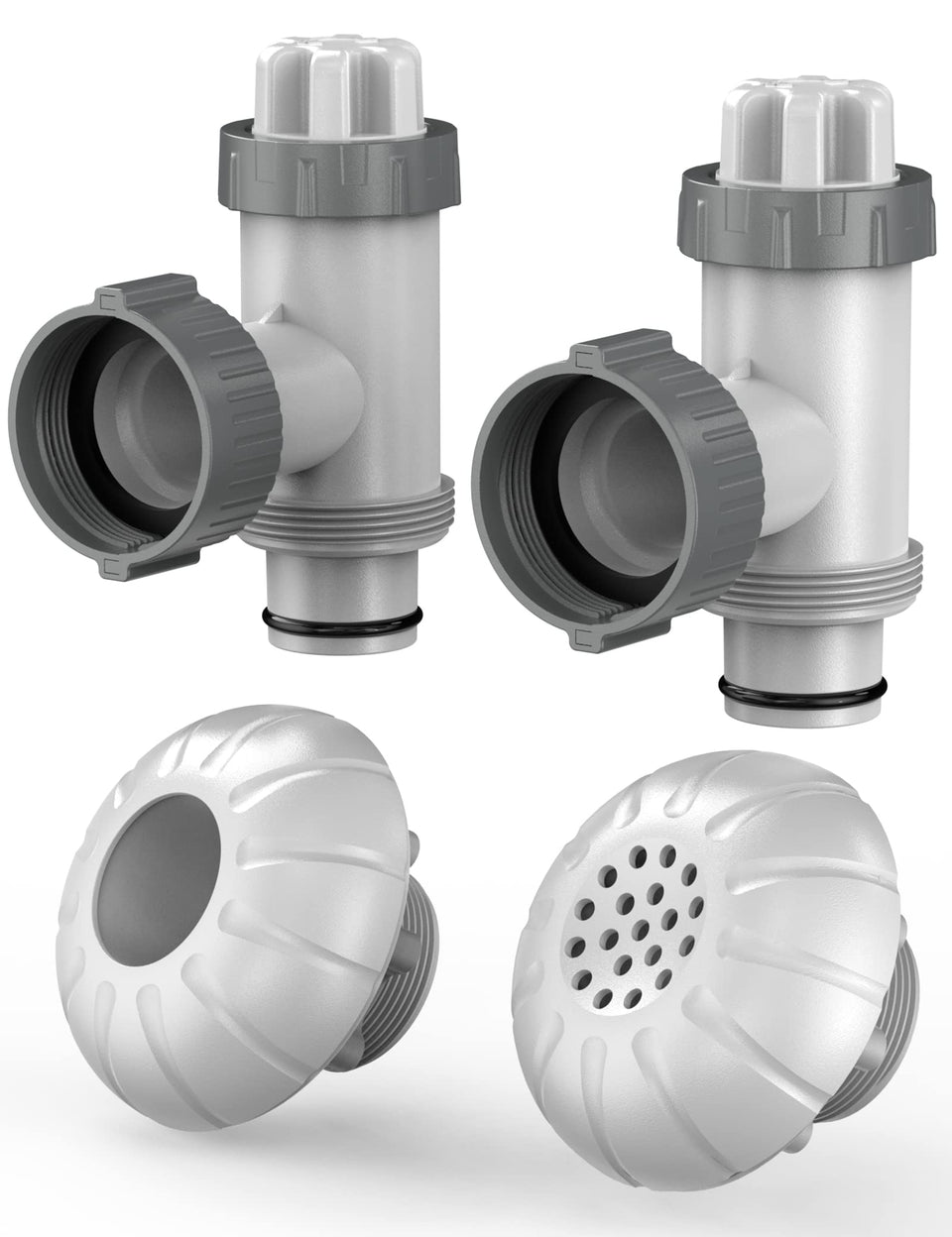 POOLHACKER plunger valve set for above-ground pools improves water flow control.