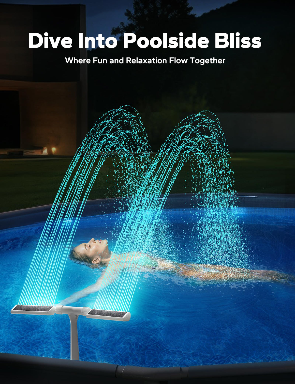POOLHACKER pool fountain adapter for Intex — durable materials support long-lasting outdoor use.