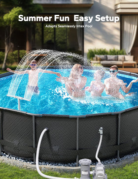 POOLHACKER pool fountain adapter for Summerwaves and Funsicle — secure compatibility in action.