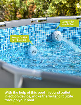 POOLHACKER pool parts kit for above-ground pools supports simple maintenance.