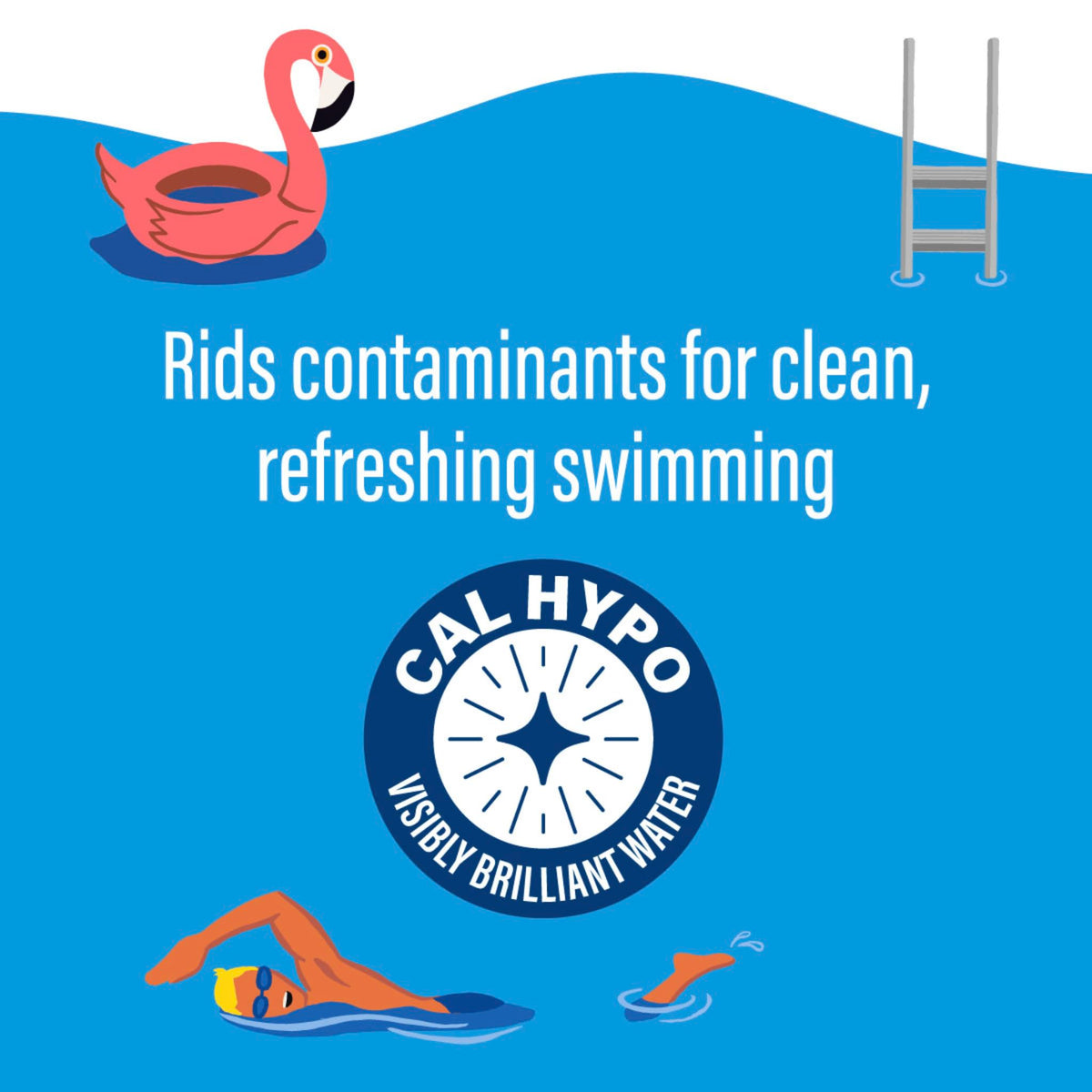 Poolife Rapid Shock used in above-ground pools for quick sanitization.