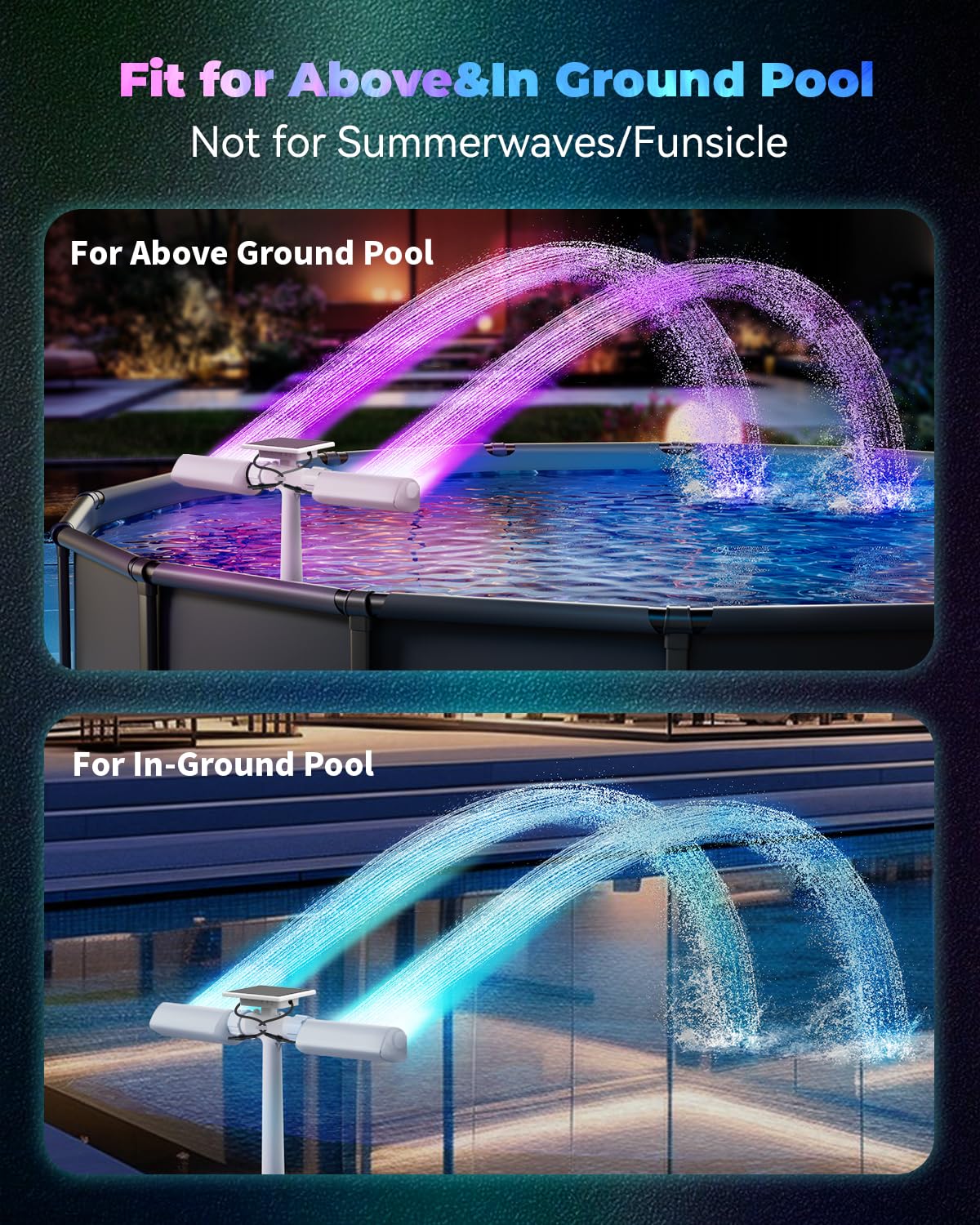 POOLJOYO compatible with common pool inlets for quick setup