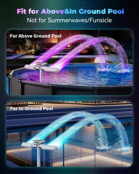 POOLJOYO compatible with common pool inlets for quick setup