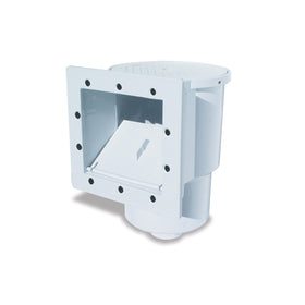 Poolmaster 32190 high-profile thru-wall skimmer capturing leaves for cleaner water