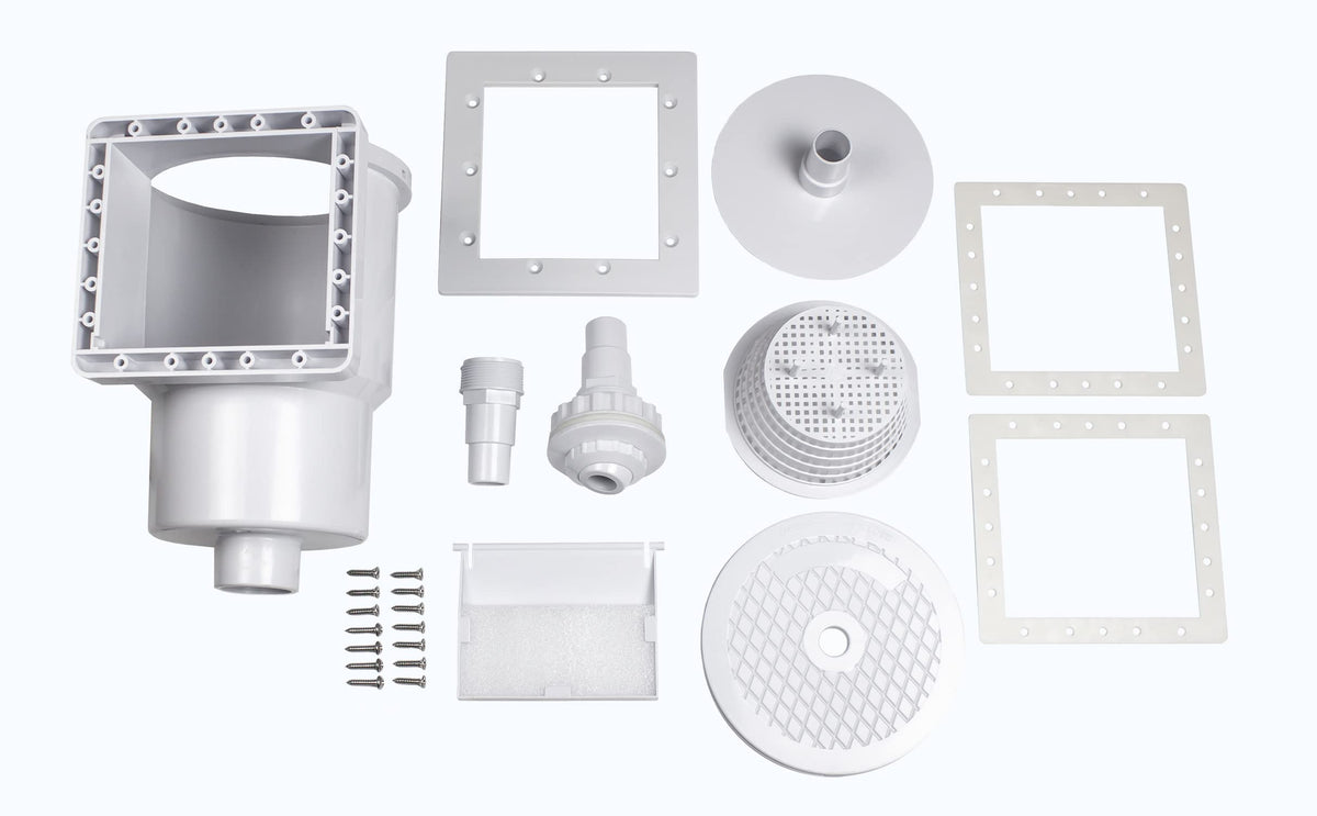 Poolmaster 32190 skimmer basket and cover arranged for reliable debris collection
