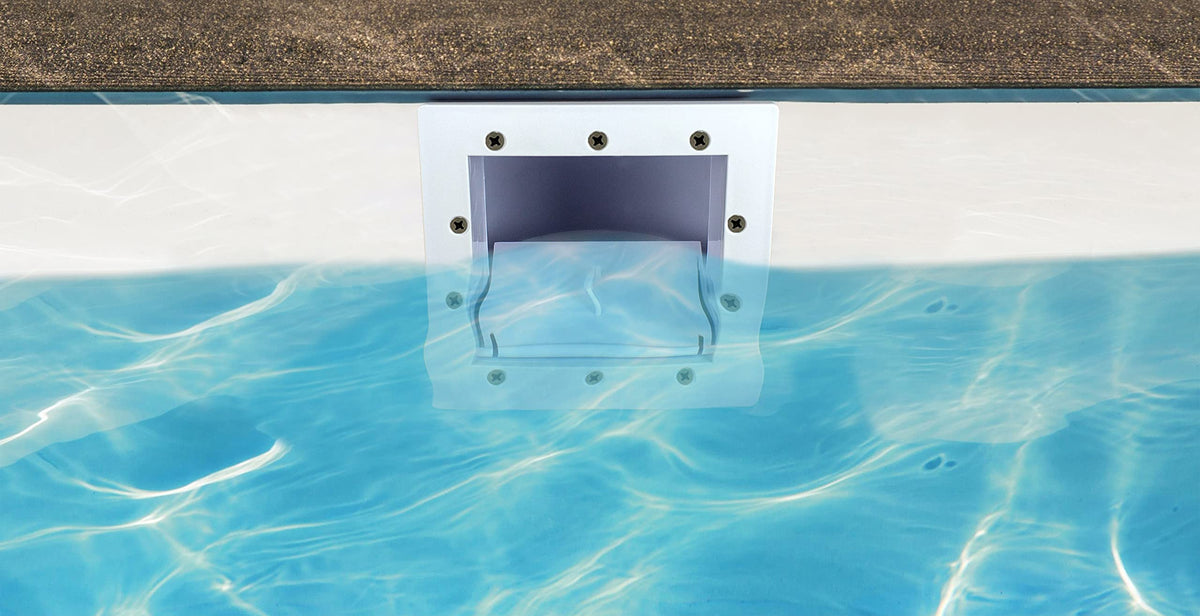 Poolmaster 32190 skimmer with return fitting for simple installation