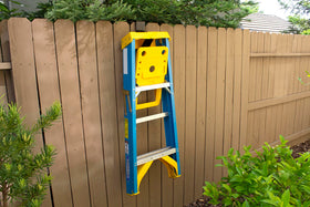 Poolmaster 35610 Jumbo Hose Hanger keeps hoses tidy.