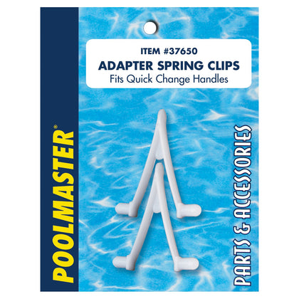 Poolmaster 37650 butterfly clip set secures pool tools for quick tool changes.