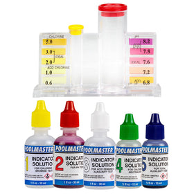 Poolmaster 5-Way test kit complete for accurate pool and spa readings.