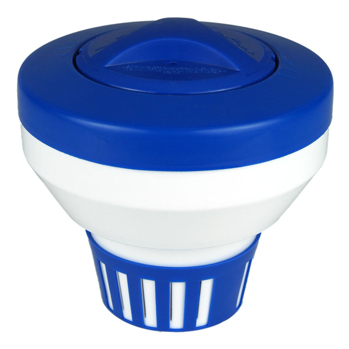Poolmaster floating chlorine dispenser maintains balanced pool water with a steady release.