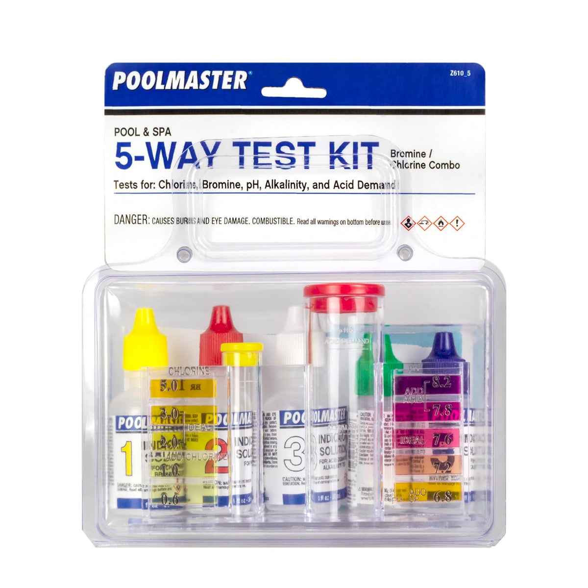 Poolmaster spa and pool testing setup for versatile water checks.