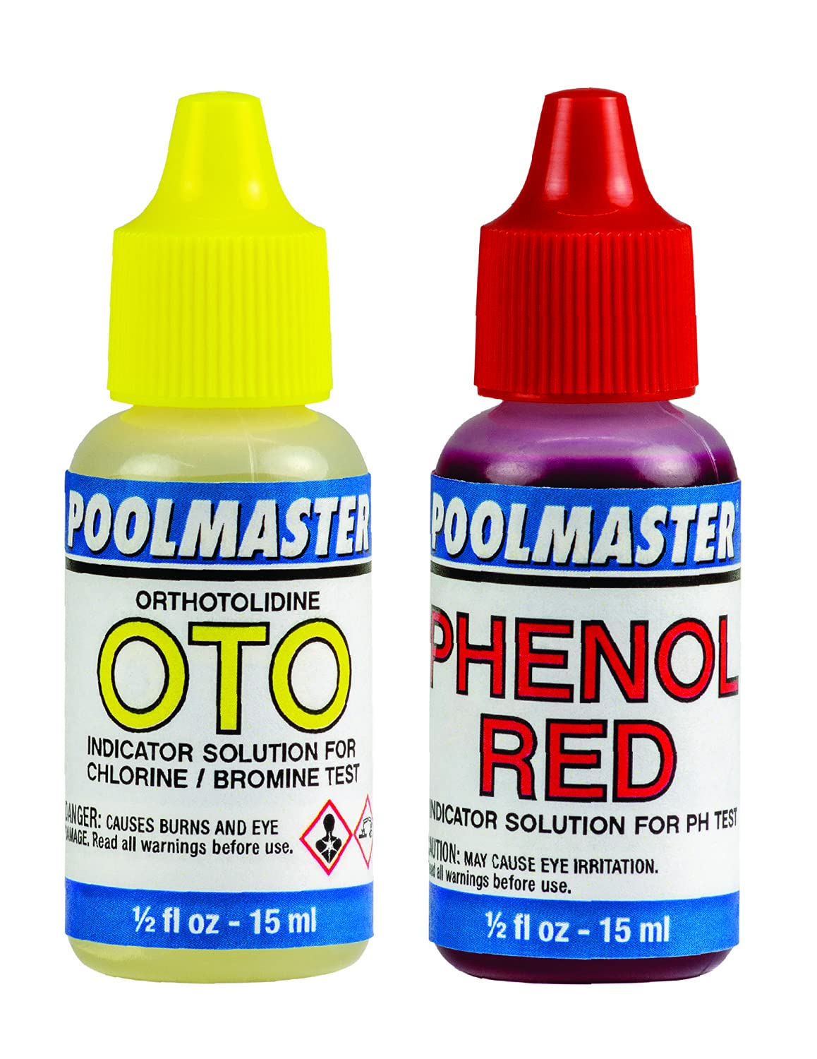 Front view of Poolmaster testing kit used for quick water chemistry checks.